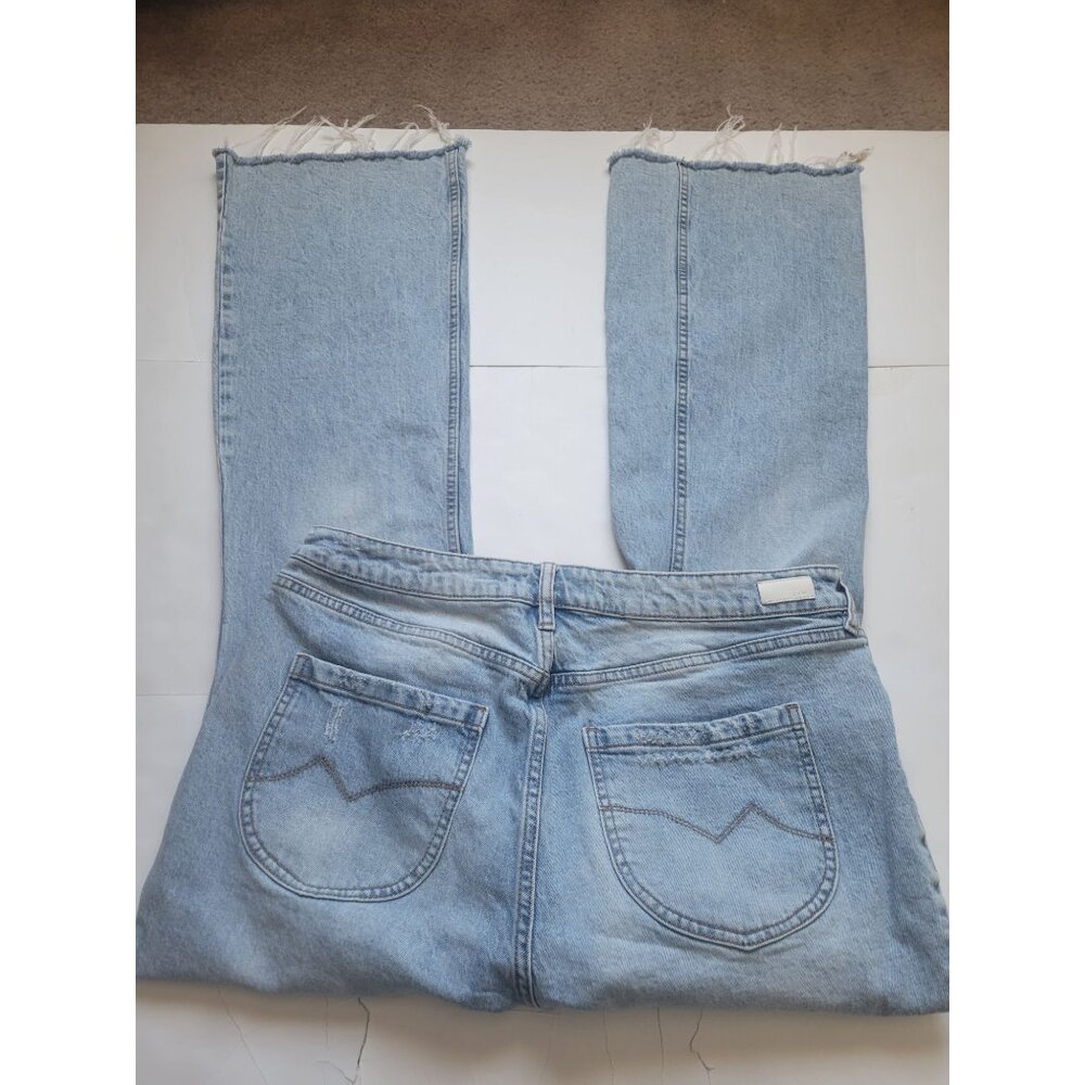 Cleo & Wolf High Rise Bootcut Lightwash Jeans Size 34 x32 Festival Bohemain - Picture 10 of 10